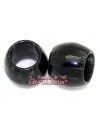 Resina Tubo 17x13mm Agujero 10mm, Negro Veteado