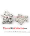 Pendiente Arpón Mariposa 15x20mm con Anilla, Plateado