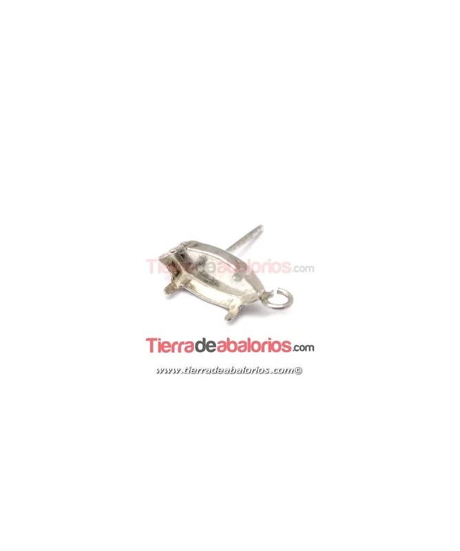 Pendiente para Navette 15x7mm, Plata de Ley Pendiente para Navette 15x7mm, Plata de Ley