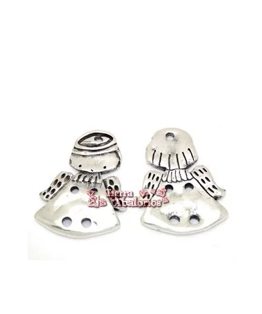 Colgante Angelote de la Guarda 65x50mm, Plateado