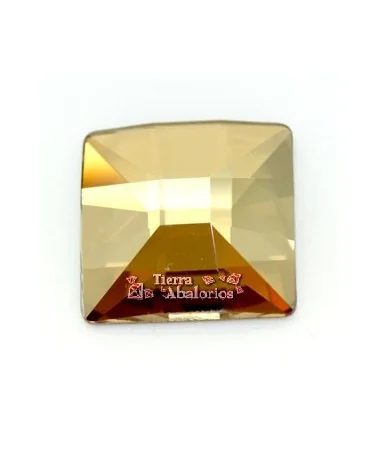 Cabujon Squere Swarovski 25mm, Golden Shadow