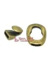 Cierre Oval 32x22mm Agujero 10x2,5mm, Oro Viejo