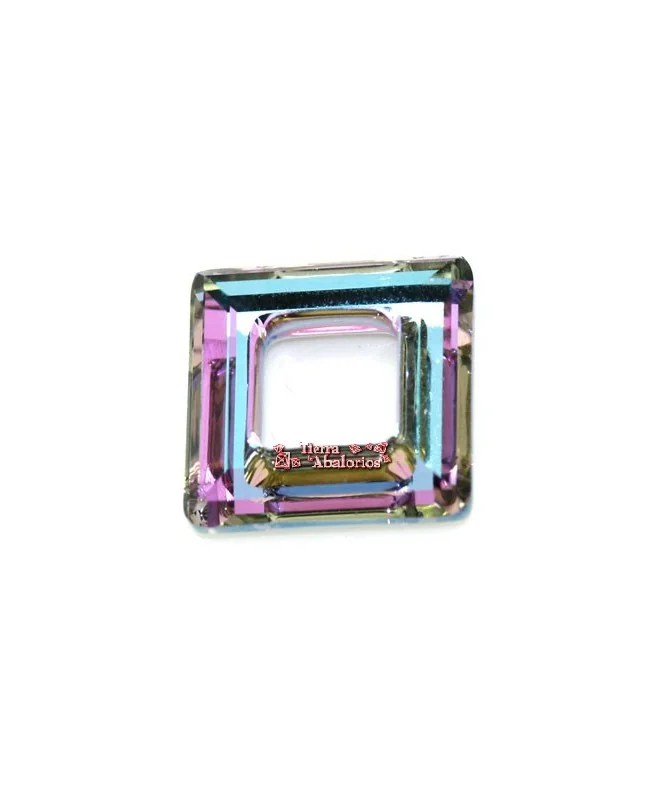 Square Ring Swarovski 20mm, Vitrail Light