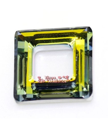 Square Ring Swarovski 20mm, Crystal Sahara