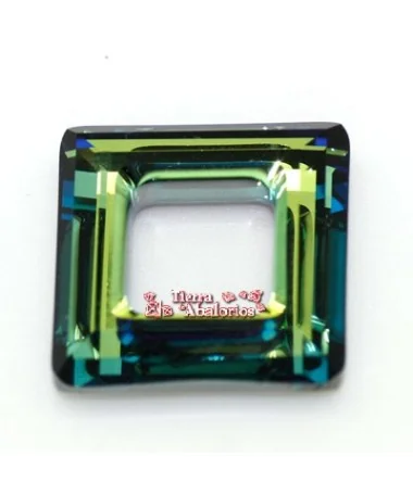 Square Ring Swarovski 20mm, Bermuda Blue Square Ring Swarovski 20mm, Bermuda Blue