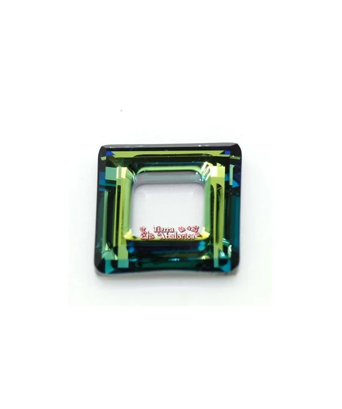 Square Ring Swarovski 20mm, Bermuda Blue