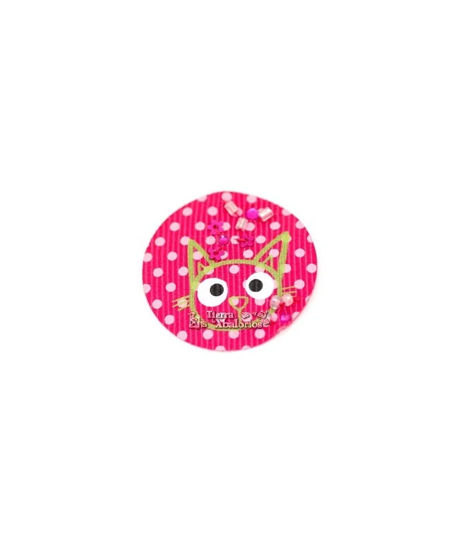 Adhesivo Gros Grain Gato 30mm, Fucsia