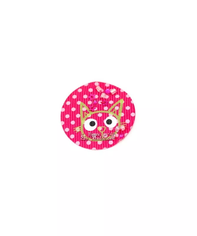 Adhesivo Gros Grain Gato 30mm, Fucsia