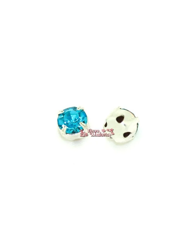 Chaton Engastado Swarovski SS20, Aquamarine