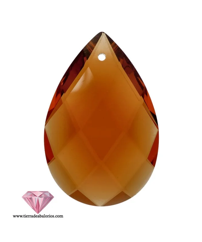 Colgante Almond Preciosa 51x33mm, Topaz