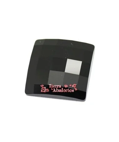 Cabujón Swarovski Chessboard 20mm, Jet
