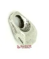 Colgante Gota 18x10mm Agujero 4mm, Plateado