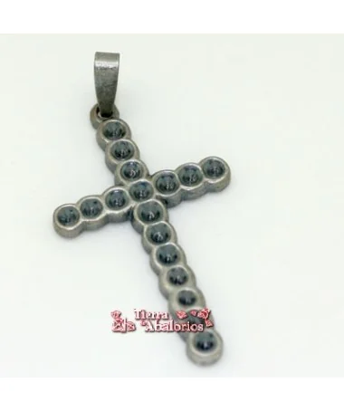 Cruz Colgante 34x20mm Plata Vieja Cruz Colgante 34x20mm Plata Vieja