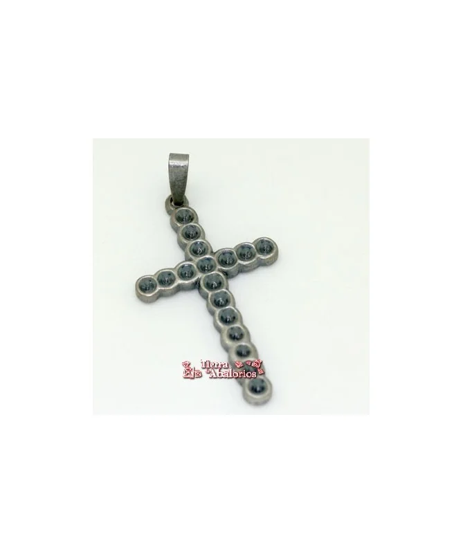 Cruz Colgante 34x20mm Plata Vieja