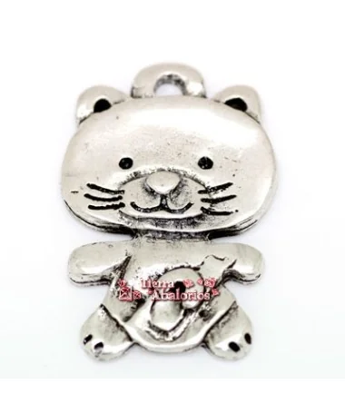 Colgante Gato Michigan 48mm, Plateado Colgante Gato Michigan 48mm, Plateado