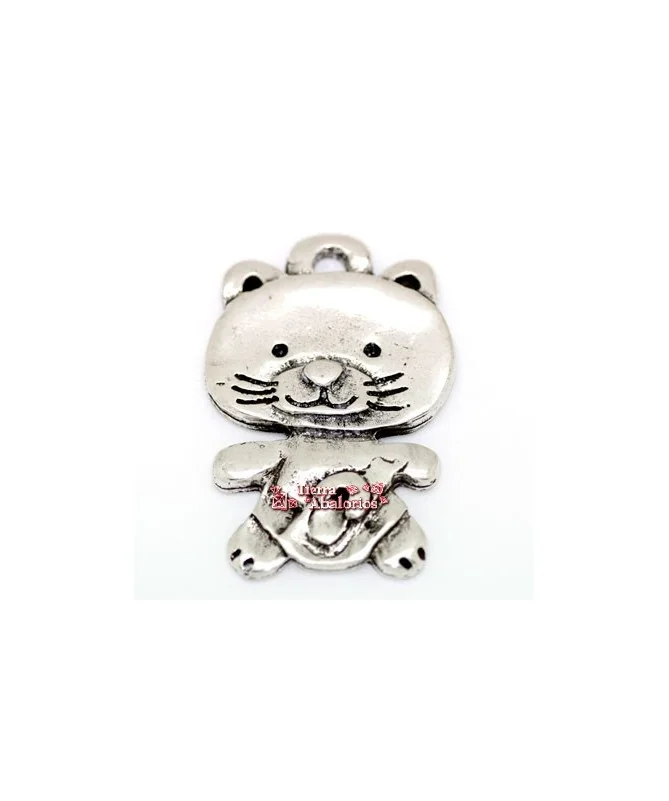 Colgante Gato Michigan 48mm, Plateado