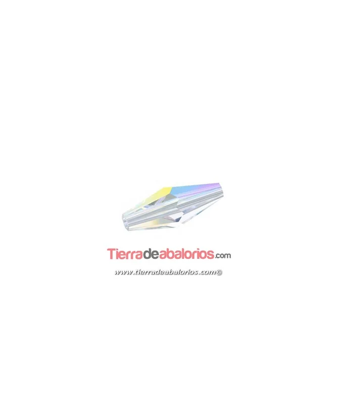 Tupi Alargado Swarovski 15x6mm, Cristal AB Tupi Alargado Swarovski 15x6mm, Cristal AB