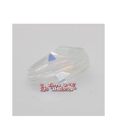 Swarovski Polygon Bead 12x8mm, Cristal AB Swarovski Polygon Bead 12x8mm, Cristal AB