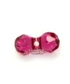 Bola Modular Swarovski 11x6mm, Fucsia