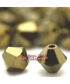 Tupi Swarovski 3mm - Dorado 2x