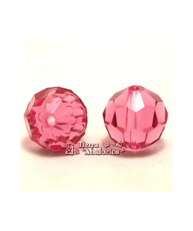 Bola Facetada Swarovski 8mm, Rose