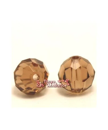 Bola Facetada Swarovski 8mm, Light Smoked Topaz Bola Facetada Swarovski 8mm, Light Smoked Topaz