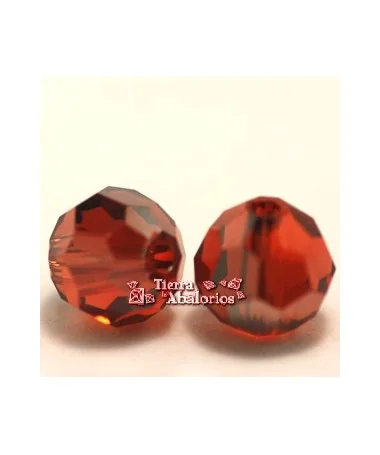 Bola Facetada Swarovski 6mm, Indian Red Satin