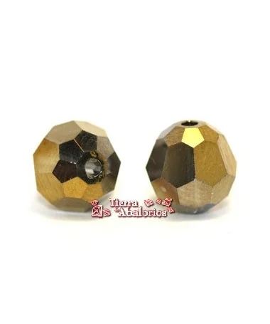 Bola Facetada Swarovski 6mm, Dorado 2X Bola Facetada Swarovski 6mm, Dorado 2X