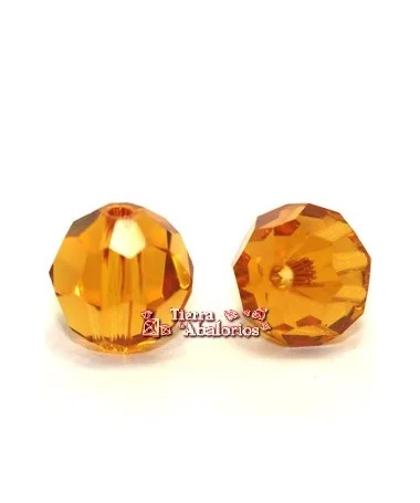 Bola Facetada Swarovski 10mm, Topaz Bola Facetada Swarovski 10mm, Topaz