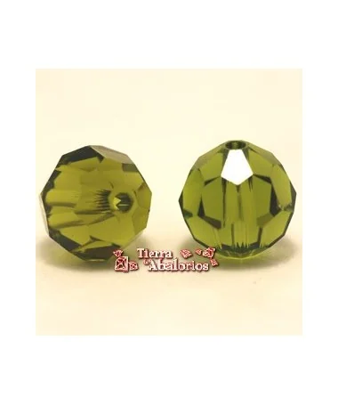 Bola Facetada Swarovski 10mm, Olivine Bola Facetada Swarovski 10mm, Olivine