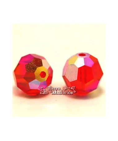 Bola Facetada Swarovski 10mm, Light Siam AB2X Bola Facetada Swarovski 10mm, Light Siam AB2X