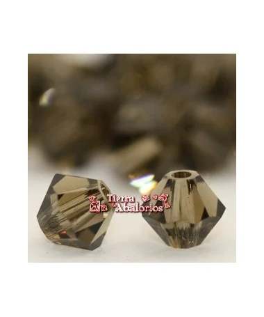 Tupi Swarovski 4mm, Smoky Quartz Tupi Swarovski 4mm, Smoky Quartz