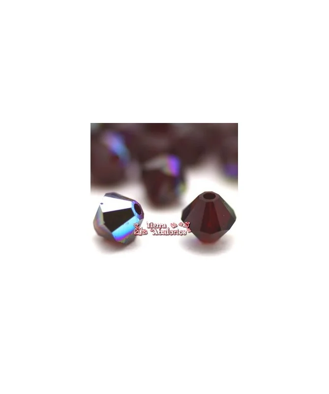 Tupi Swarovski 4mm, Siam AB