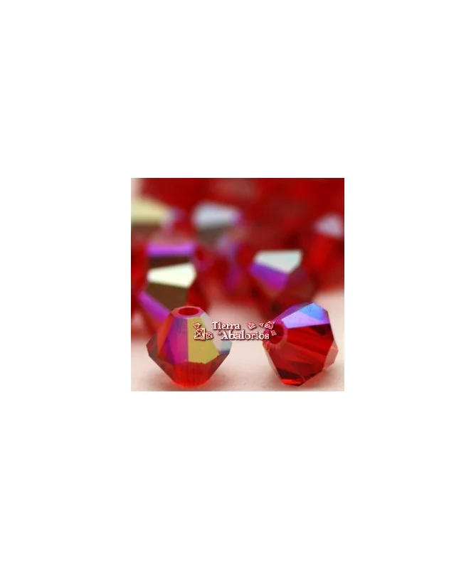 Tupi Swarovski 4mm, Ruby AB