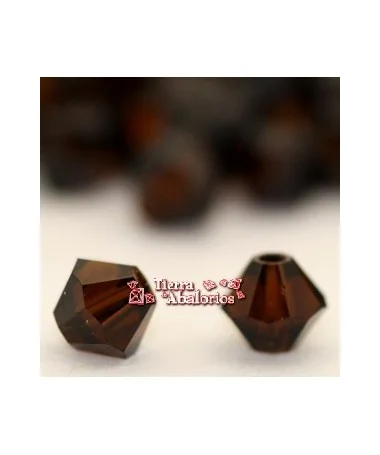 Tupi Swarovski 4mm, Mocca
