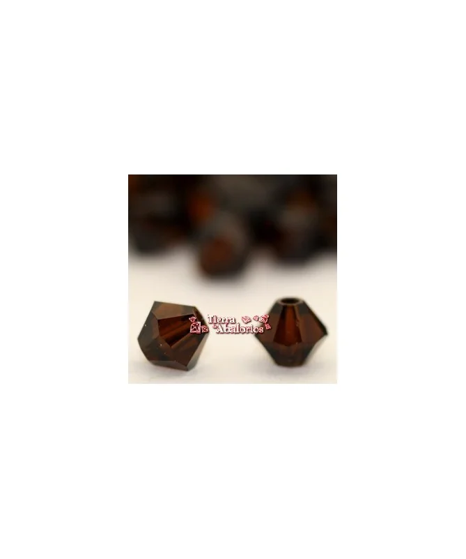 Tupi Swarovski 4mm, Mocca