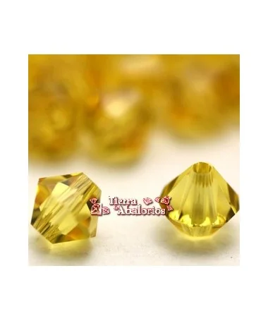 Tupi Swarovski 4mm, Light Topaz