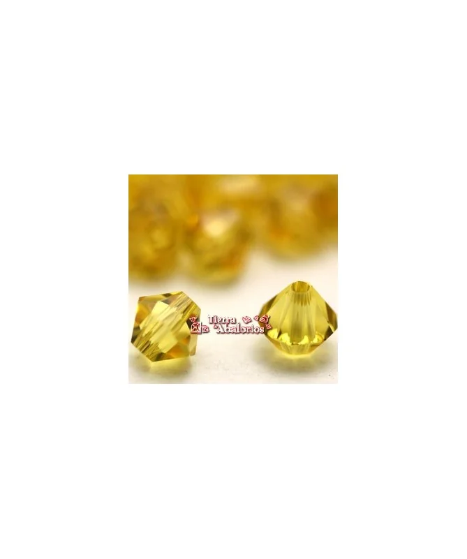 Tupi Swarovski 4mm, Light Topaz