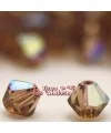 Tupi Swarovski 4mm, Light Smoked Topaz AB