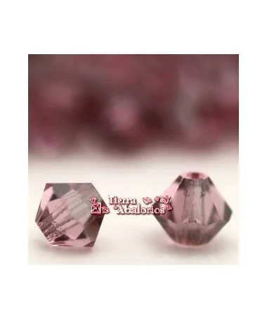 Tupi Swarovski 4mm, Light Rose Satin