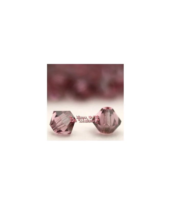 Tupi Swarovski 4mm, Light Rose Satin