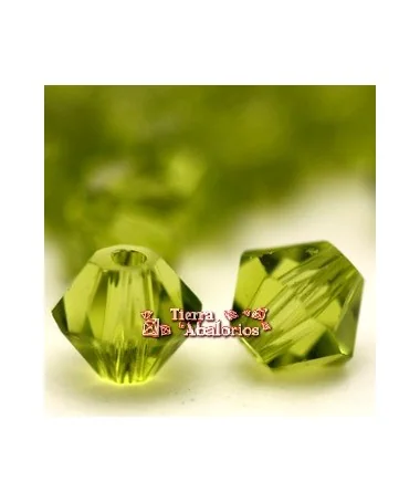 Tupi Swarovski 4mm, Light Olivine