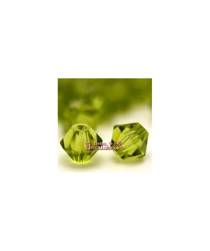 Tupi Swarovski 4mm, Light Olivine