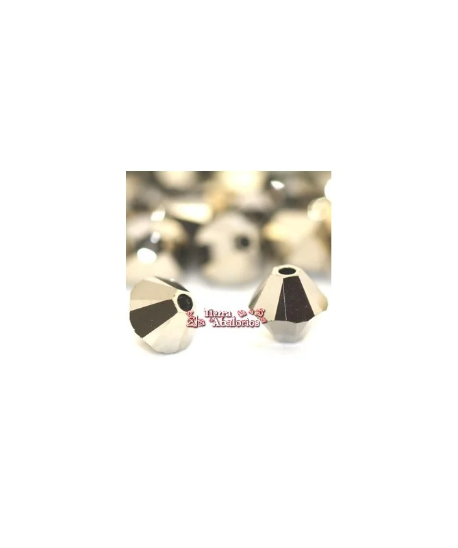 Tupi Swarovski 4mm, Light Metallic Gold