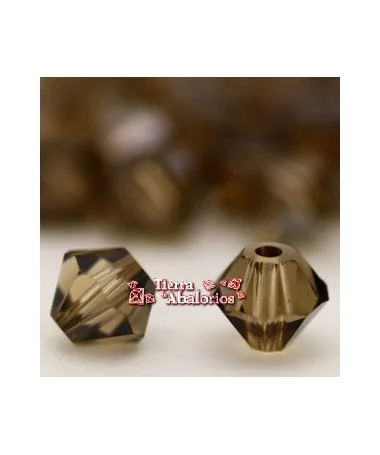 Tupi Swarovski 4mm, Light Colorado Topaz Satin