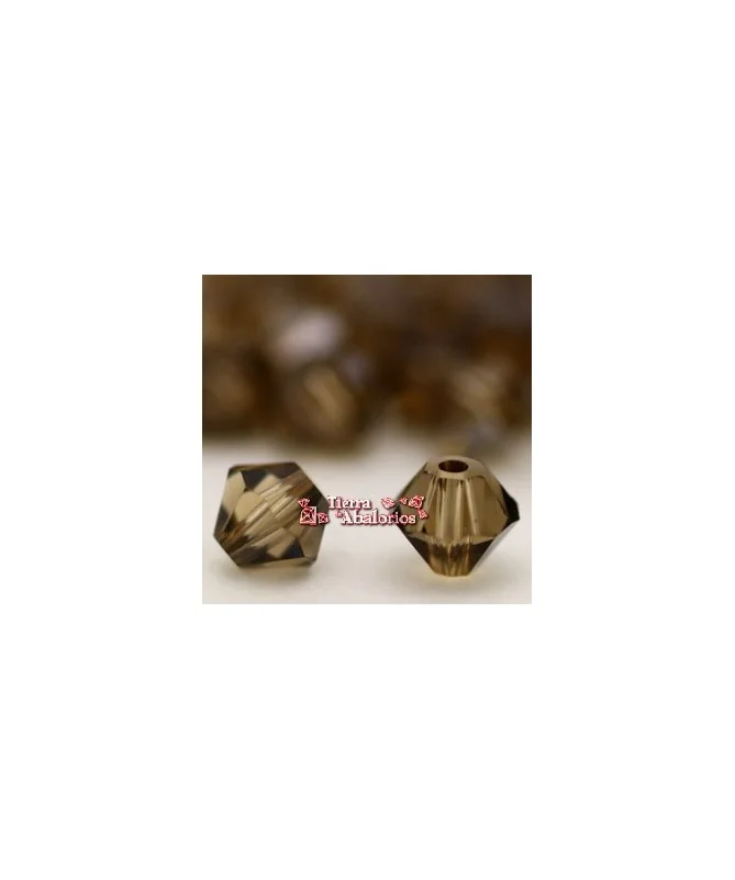 Tupi Swarovski 4mm, Light Colorado Topaz Satin