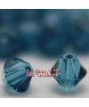 Tupi Swarovski 4mm, Indicolite