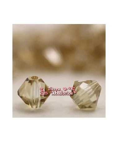 Tupi Swarovski 4mm, Golden Shadow