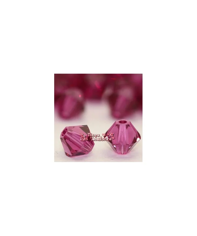 Tupi Swarovski 4mm, Fucsia