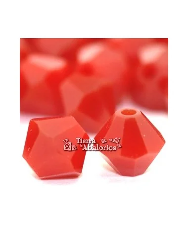 Tupi Swarovski 4mm, Dark Red Coral